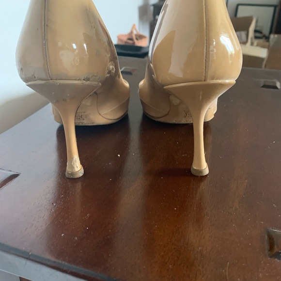 Classic nude patent Jimmy Choo, size 8, small scuff back of heal as pictured. - Picture 2 of 2